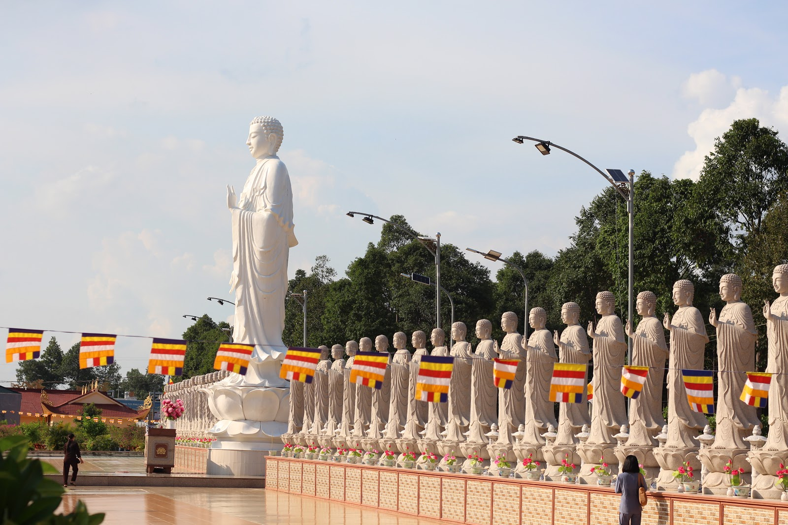 Buddhist statues inside Dai Tong Lam Pagoda in Vung Tau