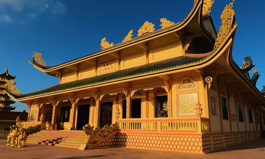 An area inside Dai Tong Lam Pagoda in Vung Tau