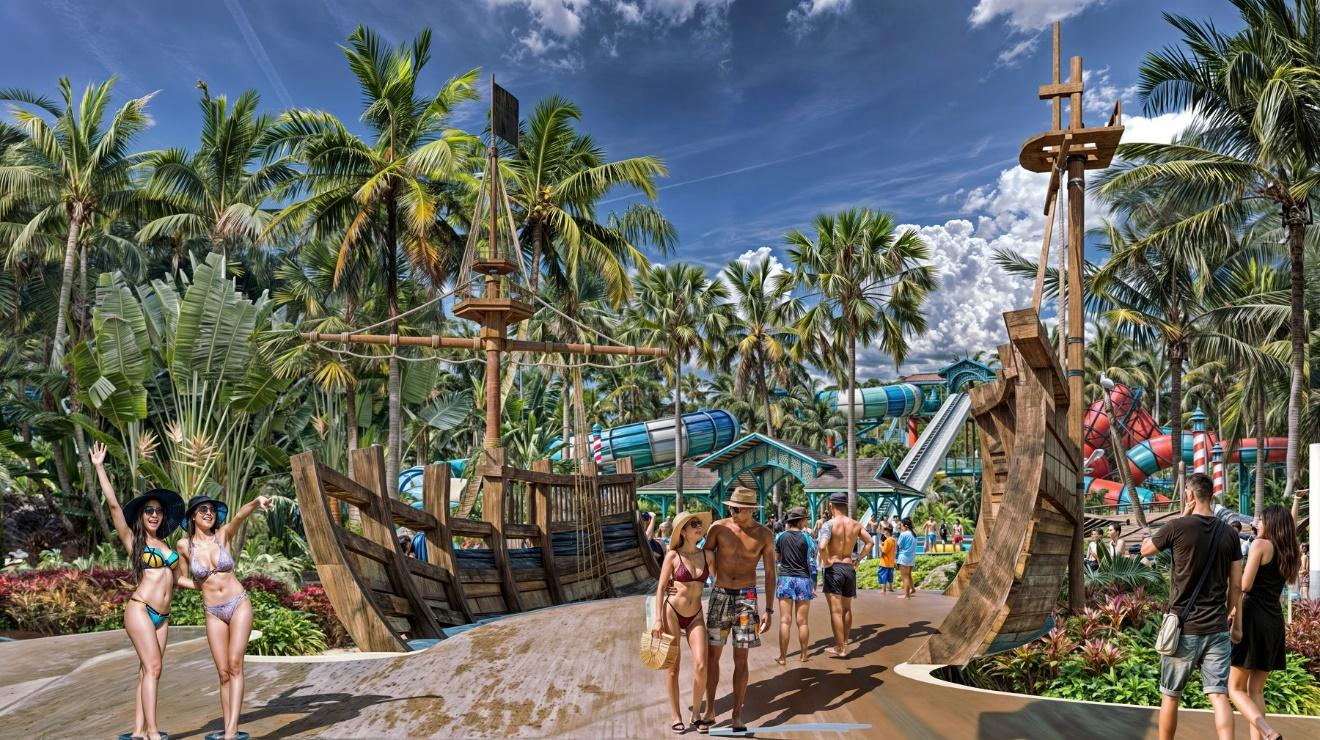Ảnh phối cảnh Sun World Vung Tau dự kiến mở cửa vào năm 2026. (Nguồn: Sưu tầm)