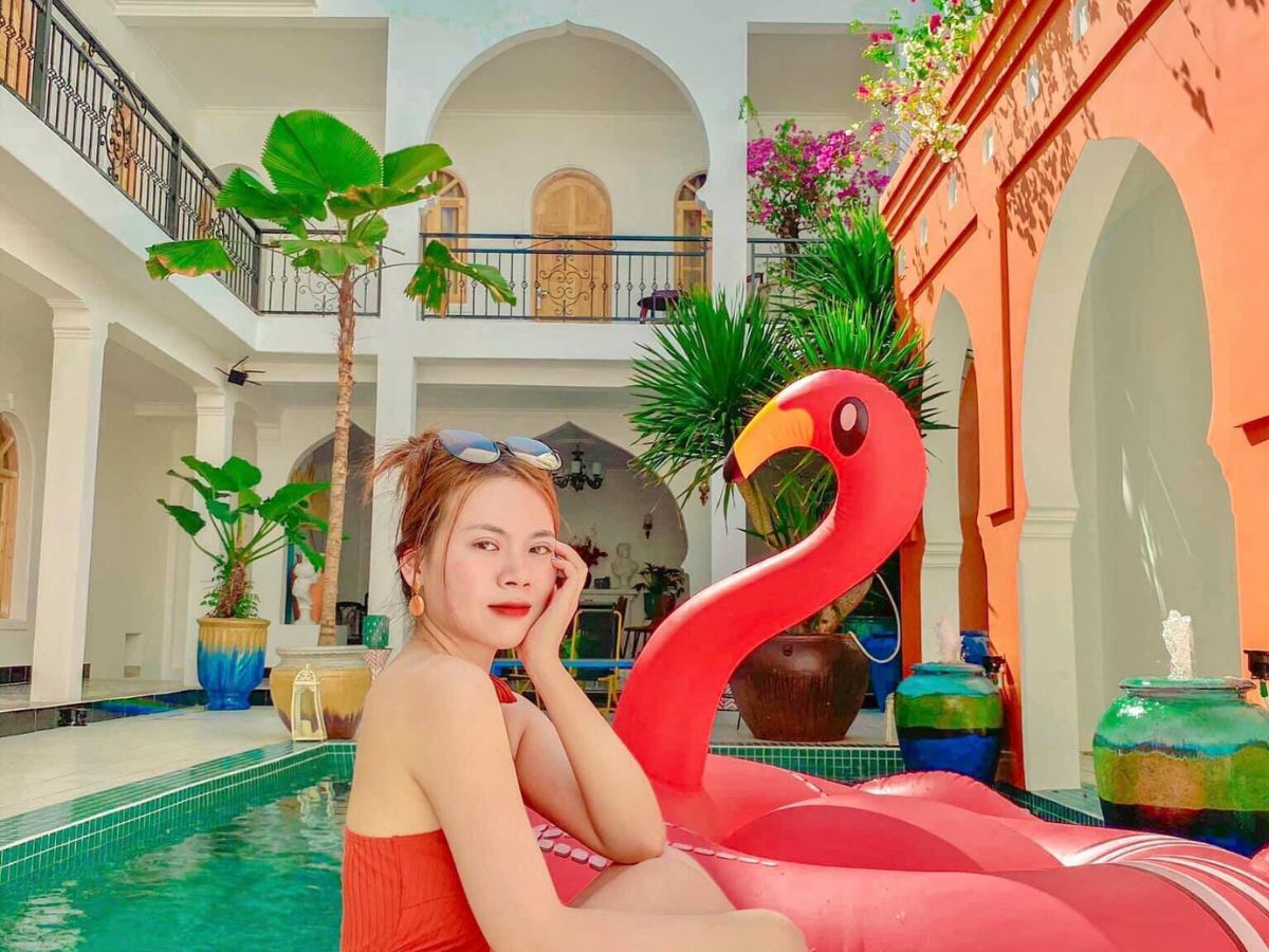 Casabella Homestay Vũng Tàu có nhiều góc “sống ảo” đẹp khiến du khách thích thú.