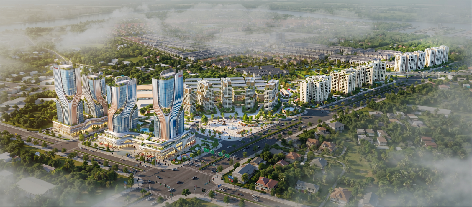 Lợi thế vị trí đắc địa tại nút giao “đường bộ - đường sắt - đường thủy” kết nối vùng của Tổ hợp dự án do Sun Group đầu tư