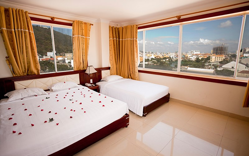 Không gian bên trong phòng nghỉ tại Bình Phương Hotel (Nguồn: Sưu tầm)