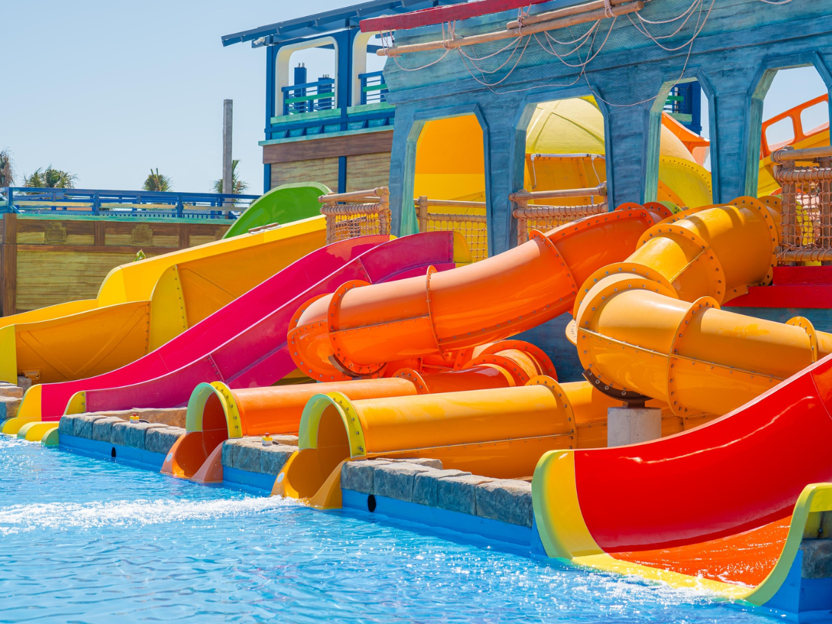 Khu vực cầu trượt tại Sun World Vung Tau.