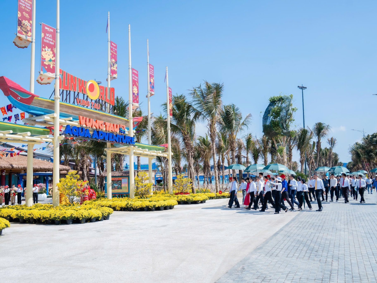 công viên nước Aqua Adventure rộng tới 15 ha mà Sun World Vung Tau sở hữu.